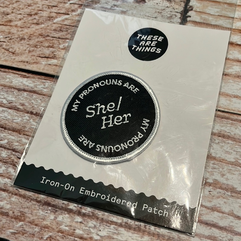 She/Her Pronouns Iron On Patch